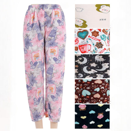 Winter Fleece Winter Pattern Pajama Pants P4649 (12PC)