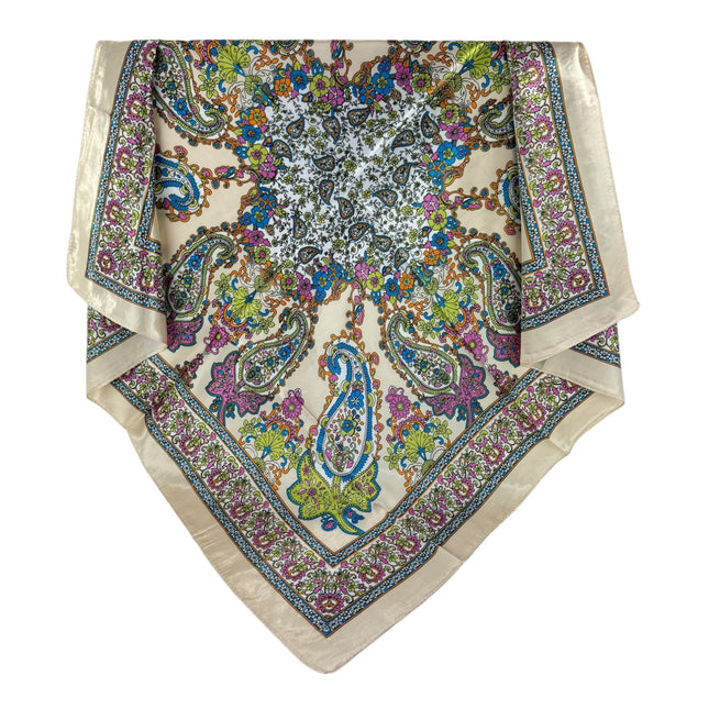 SATIN SCARF PAISLEY PATTERN ST4626-15 (12PC)