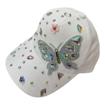 Bling Rhinestone Butterfly Baseball Cap HA6323-37 (12PC)