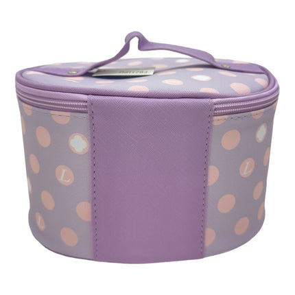 Vegan Leather Polk Dot Print Cosmetic Case Travel Bag FB211 (6SET)