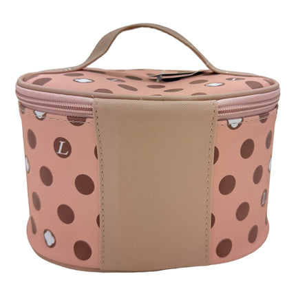 Vegan Leather Polk Dot Print Cosmetic Case Travel Bag FB211 (6SET)