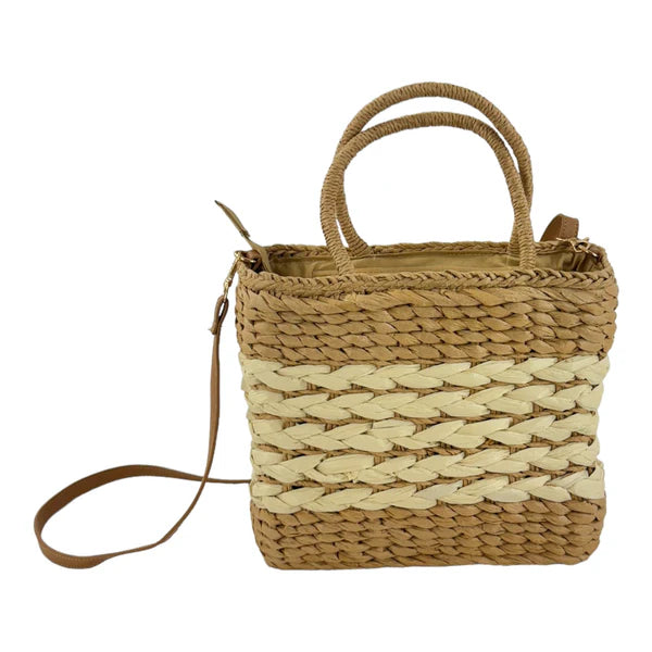 Rattan Beach Tote Shoulder Bag  BG4225-1 (1PC)