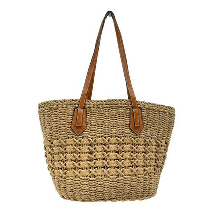 RATTAN BEACH TOTE SHOULDER BAG 4225-6 (1PC)