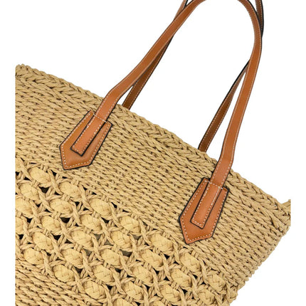 RATTAN BEACH TOTE SHOULDER BAG 4225-6 (1PC)