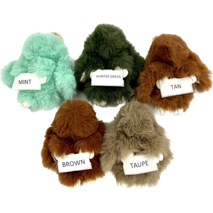LARGE RABBIT POM POM KEYCHAIN KC0225-6 (12PC)
