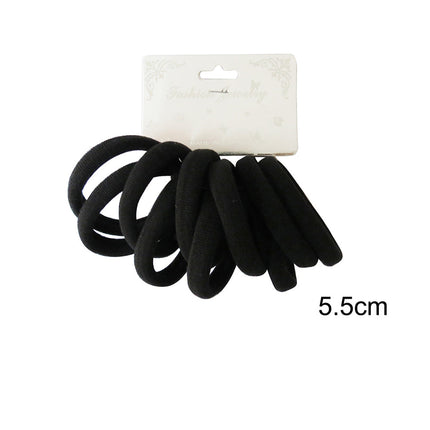 5.5cm Black Hair Tie RB10BK (12PC)