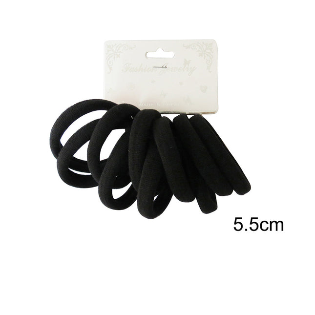 5.5cm Black Hair Tie RB10BK (12PC)