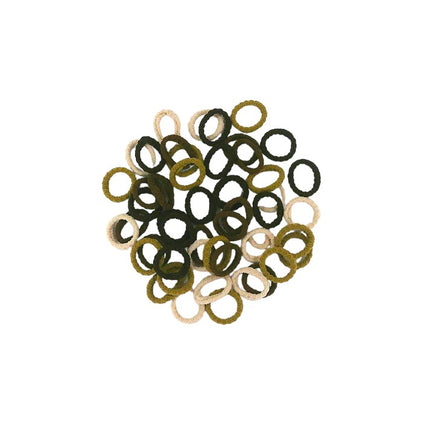 ELASTIC MINI HAIR TIE 50PCS IN PER BOTTLE RB4228-4 (12PK)
