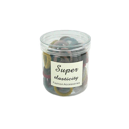 ELASTIC MINI HAIR TIE 50PCS IN PER BOTTLE RB4228-4 (12PK)