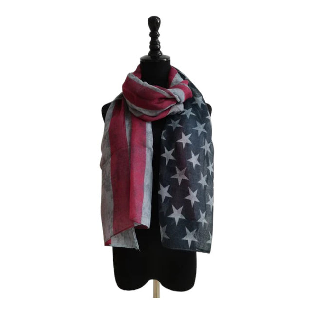 USA FLAG SCARF 724-5A (12PC)