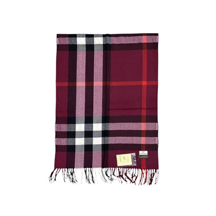 CASHMERE FEEL CHECK PATTERN SCARVES 1101 (12PC)