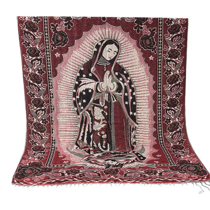 METALLIC PASHMINA OUR LADY OF GUADALUPE 3719-28 (12PC)