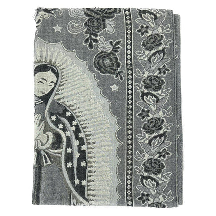 METALLIC PASHMINA OUR LADY OF GUADALUPE 3719-28 (12PC)