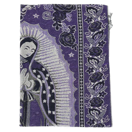 METALLIC PASHMINA OUR LADY OF GUADALUPE 3719-28 (12PC)
