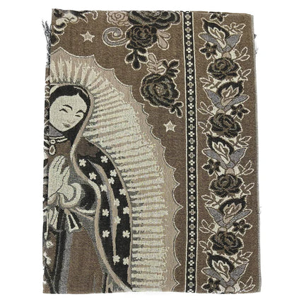 METALLIC PASHMINA OUR LADY OF GUADALUPE 3719-28 (12PC)