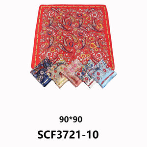 SILKY SCARF PAISLEY PATTERN 3721-10 (12PC)
