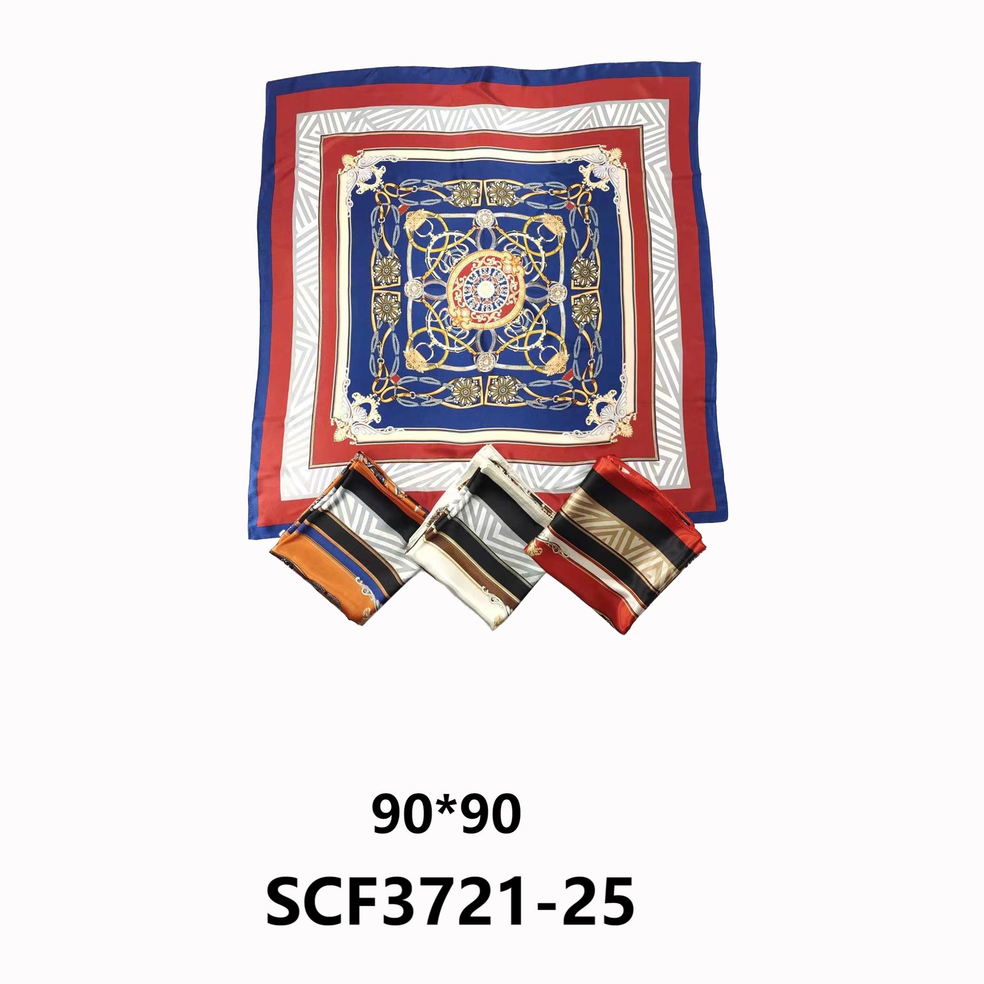 SILKY SCARF PATTERN 3721-25 (12PC)