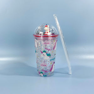 KIDS UNICORN SPARKLE LID N STRAW TUMBLER 3320-37 (12PC)
