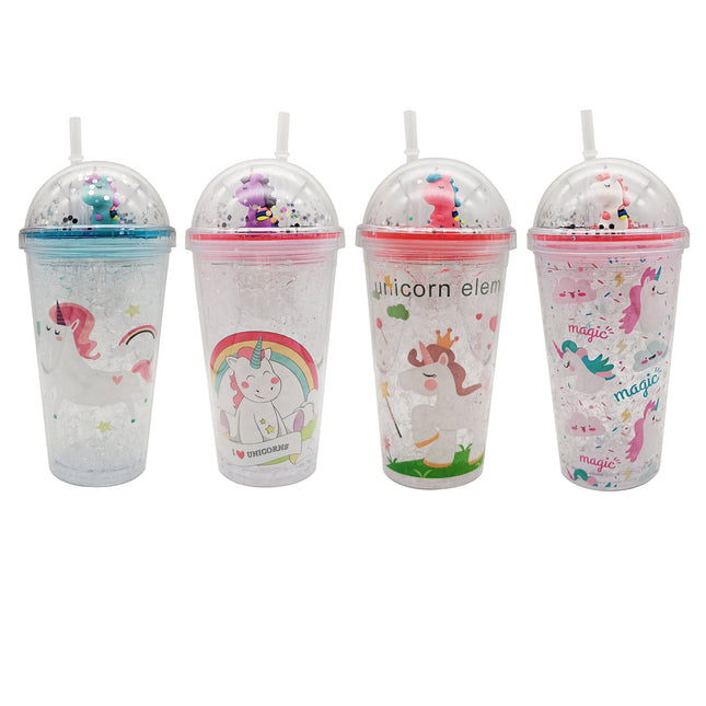 Kids Unicorn Sparkle Lid N Straw Tumbler SS3320-37 (12PC)