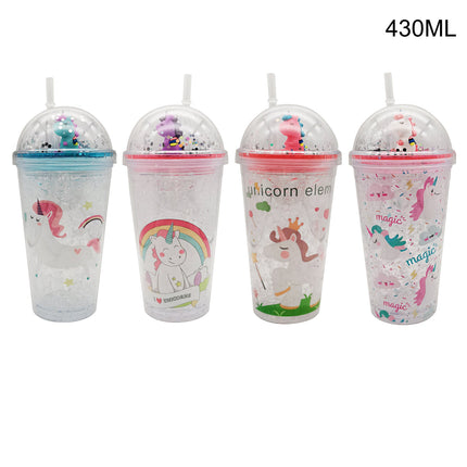 Kids Unicorn Sparkle Lid N Straw Tumbler SS3320-37 (12PC)