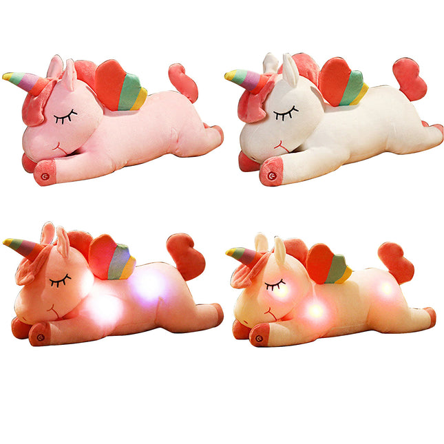 SLEEPING UNICORN LED PLUSH 3404-26 (6PC)