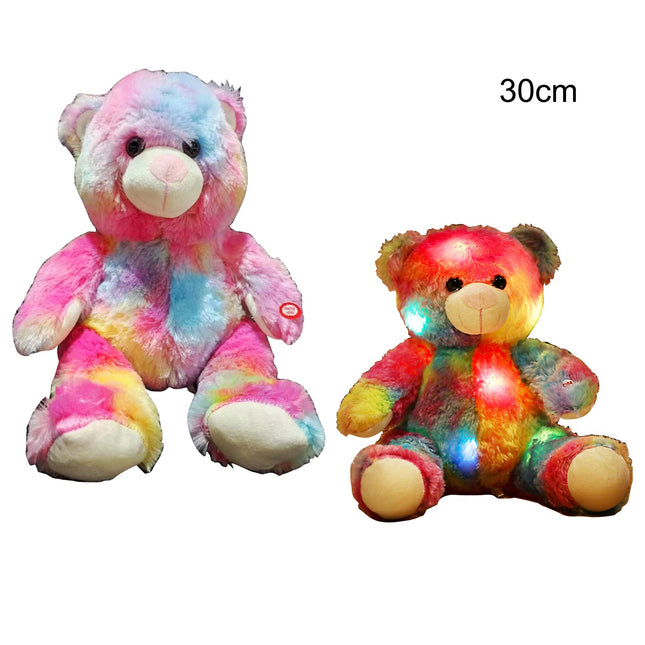 Rainbow Bear Led Plush SS3404-35 (6PC)