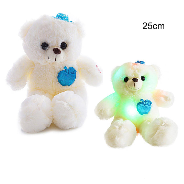 Bear Hat N Apple Led Plush 3404-39 (6PC)
