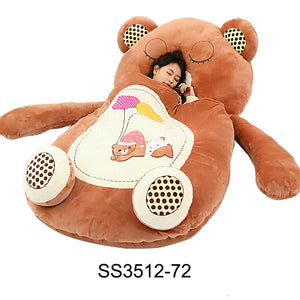 CUTE BEAR CUSHION SLEEPING BAG 3512-72 (1PC)