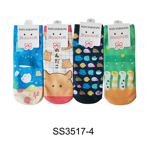 WOMENS SOCKS 3517-4 (12PC)
