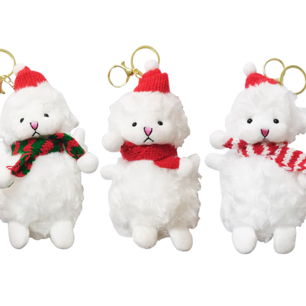 Christmas Muffler Lamb Key Chain  SS41014-23 (12PC)
