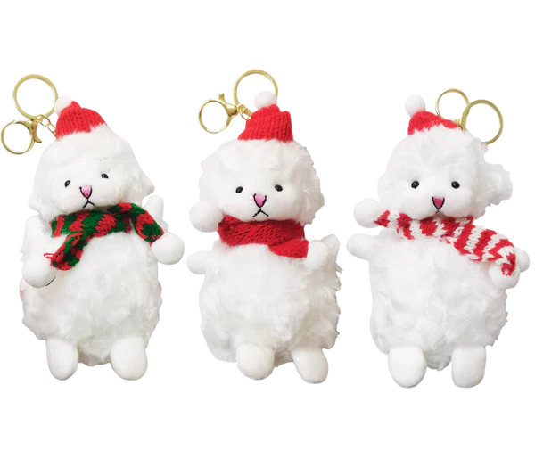 Christmas Muffler Lamb Key Chain  SS41014-23 (12PC)