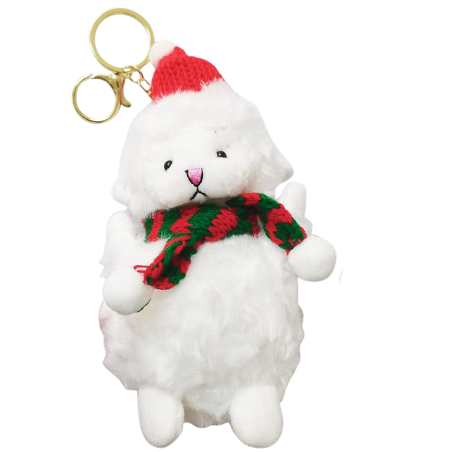Christmas Muffler Lamb Key Chain  SS41014-23 (12PC)