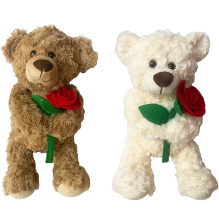 Rose Bear Plush SS41105-35 (12PC)