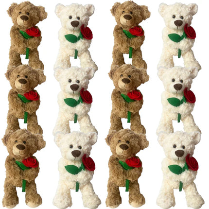 Rose Bear Plush SS41105-35 (12PC)