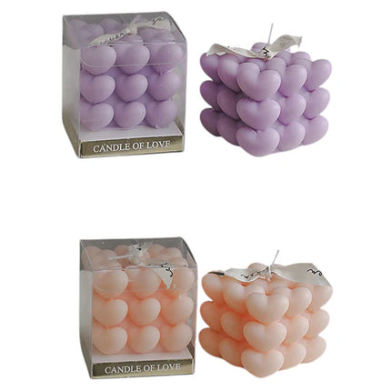 Heart Cube Scented Candle SS41106-19 (12PC)