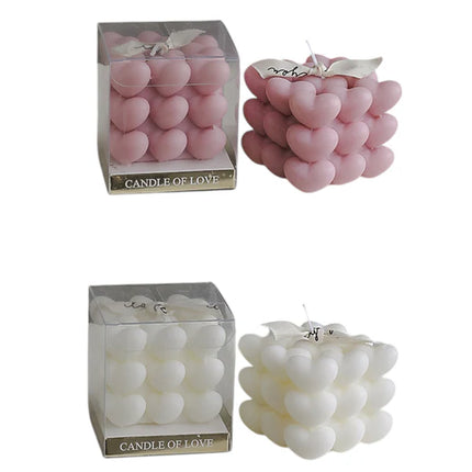 Heart Cube Scented Candle SS41106-19 (12PC)