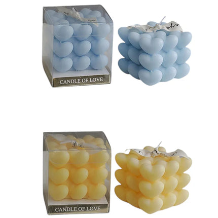 Heart Cube Scented Candle SS41106-19 (12PC)