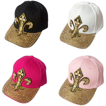 Bling Rhinestone Saint Symbol Baseball Cap SS41128-20 (12PC)