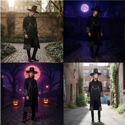 Gat Hat Korean Jeoseung Saja Death reaper Hat and Costume Wear Set SS5731-14 (4PC)