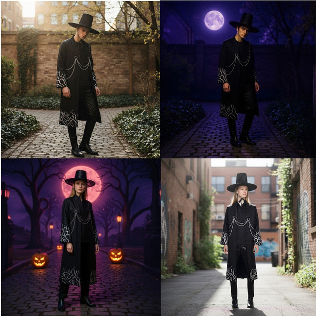 Gat Hat Korean Jeoseung Saja Death reaper Hat and Costume Wear Set SS5731-14 (4PC)