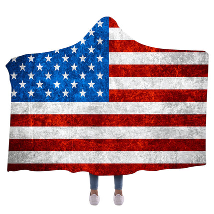USA Flag Hooded Wearable Blanket SS5904-31 (1PC)