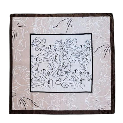 Satin Scarf Flower Pattern in Square ST4612-5 (12PC)