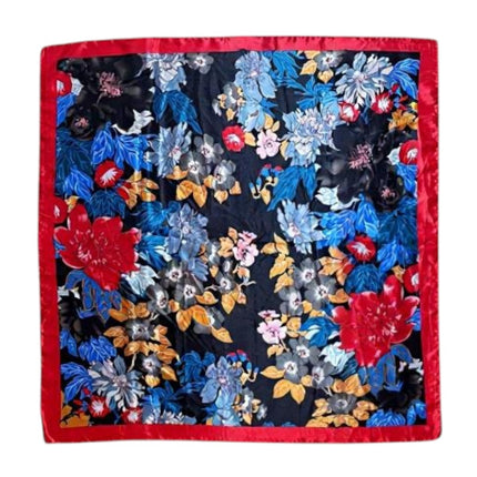 Satin Scarf Floral Pattern ST4825-7 (12PC)