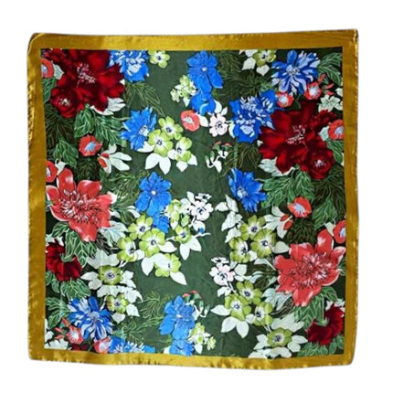 Satin Scarf Floral Pattern ST4825-7 (12PC)