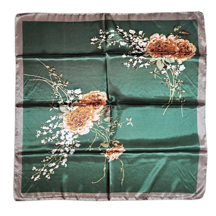 Satin Scarf Rose Pattern ST4908-11 (12PC)