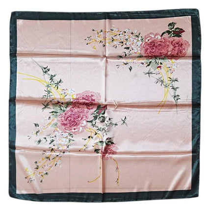 Satin Scarf Rose Pattern ST4908-11 (12PC)