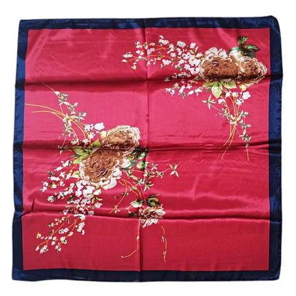 Satin Scarf Rose Pattern ST4908-11 (12PC)