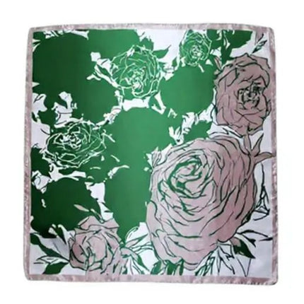 Satin Scarf Big Roses Pattern  ST4908-19 (12PC)
