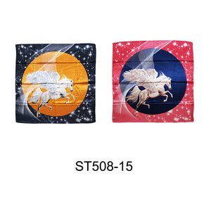 SATIN SCARF UNICORN 508-15 (12PC)