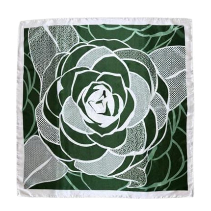 Satin Scarf Rose Pattern  ST5307-12 (12PC)